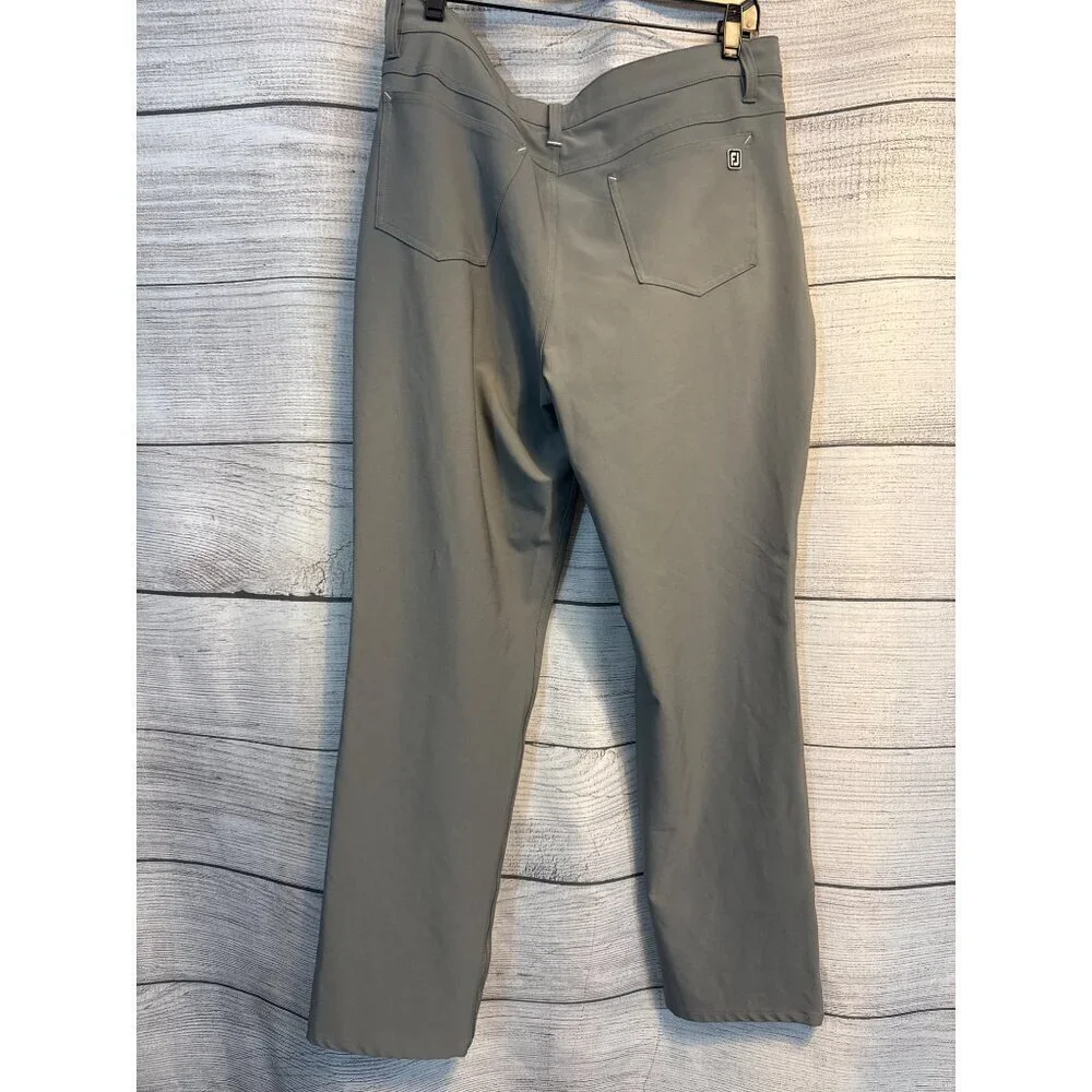 FootJoy Mens Athletic Fit Gray Golf Pants W36/L32